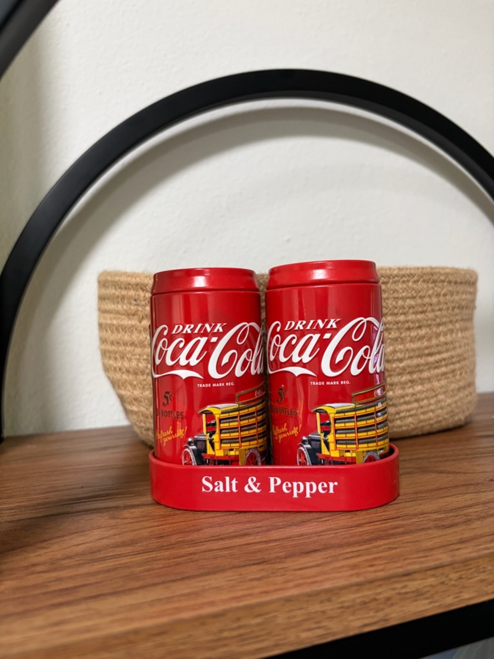 Coca-Cola Red Retro Truck Salt & Pepper Set - Picture 2 of 2